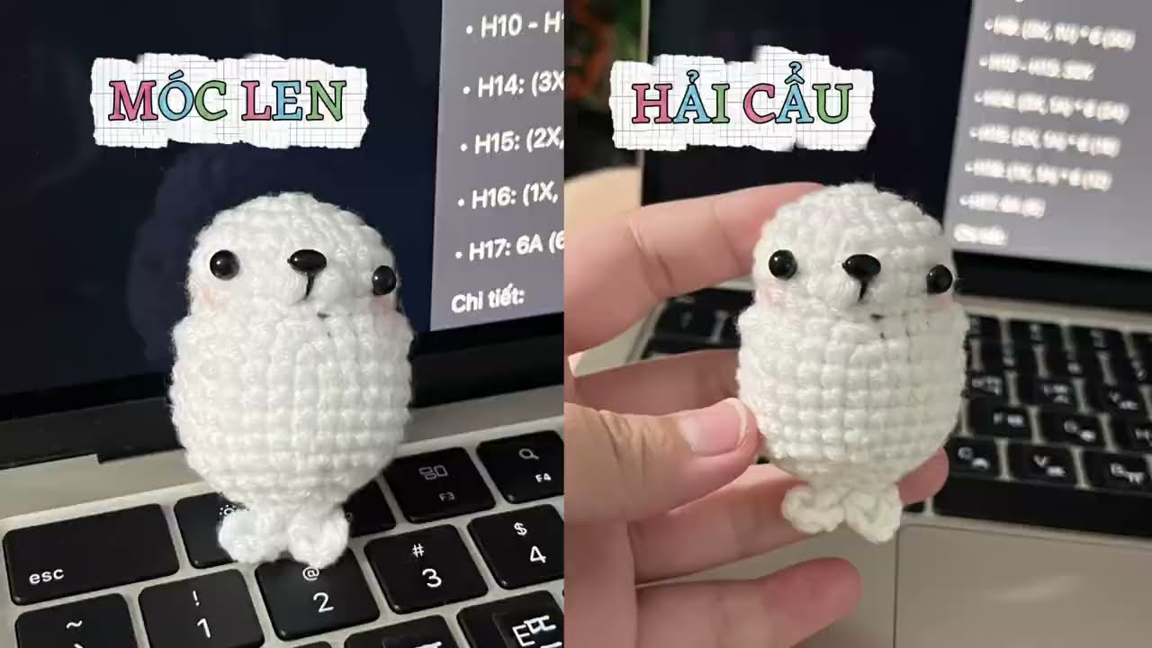 🦭Hướng dẫn móc len Hải Cẩu 🦭| Crochet Seal Pattern ( FULL ) no.1