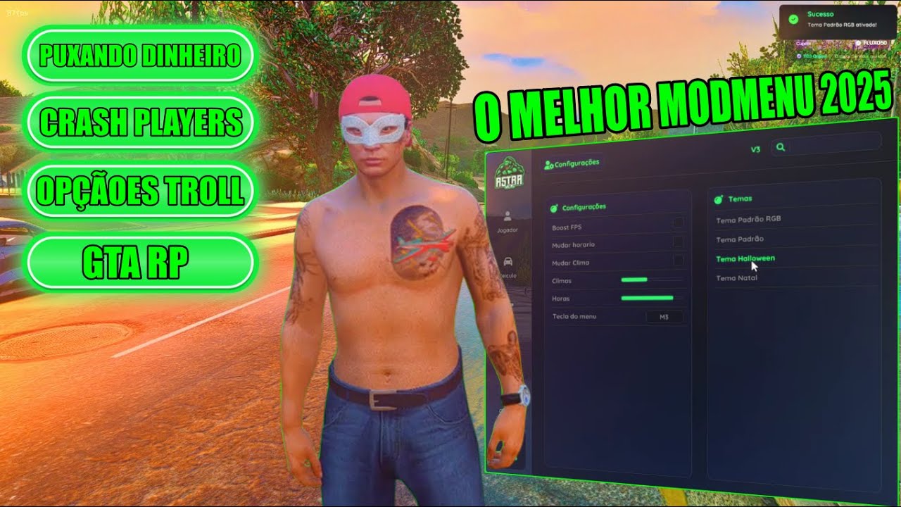 O MELHOR MODMENU PARA FIVEM 2025 ( ASTRA MENU )