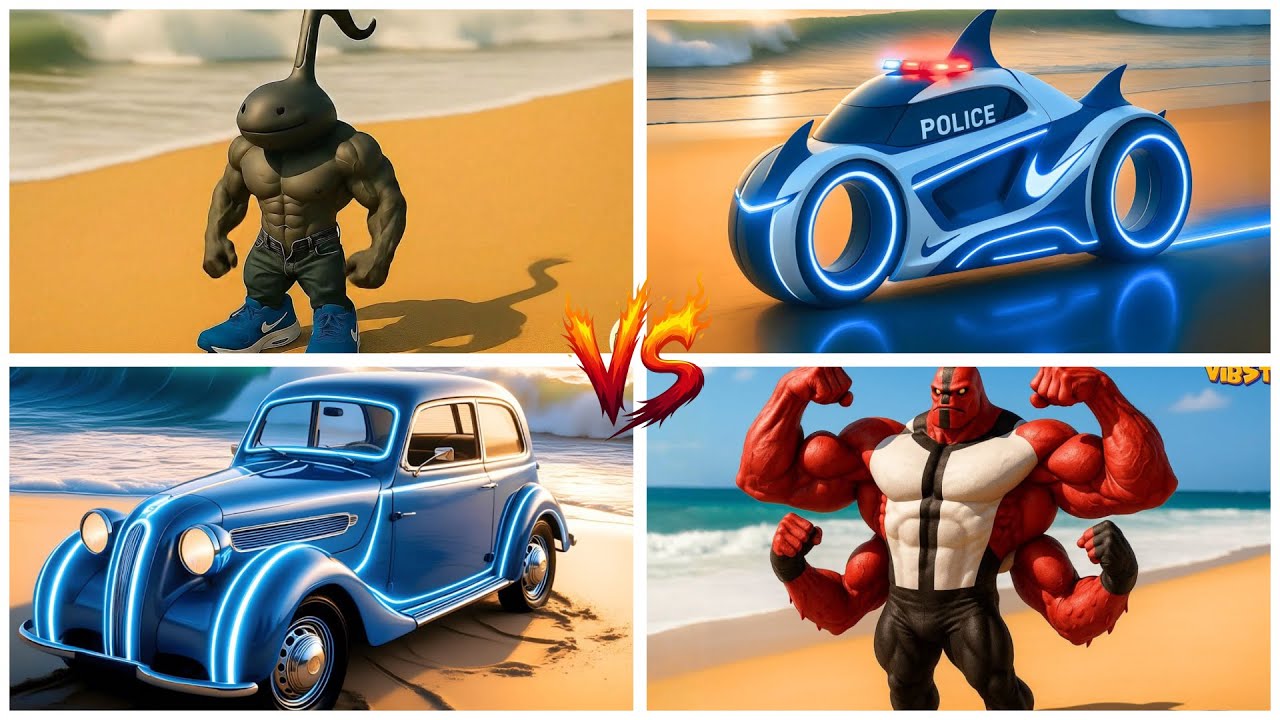 BEN 10 FOUR ARMS 🆚 Police Light Bike 🆚 OTAMATONEGIGACHADS 🆚 BMW 321 - Tiles Hop EDM Rush!