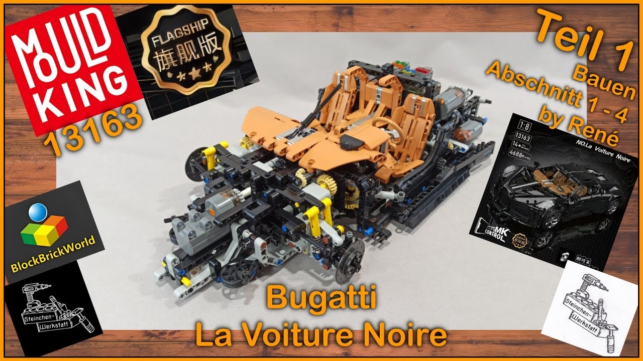 Neues Flagship Modell von Mould King | Teil 1 des 13163 Bugatti La Voiture Noire