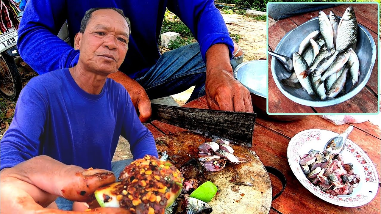 ซอยจุ๊ปลาสร้อยสดๆ!! ซาซิมิอิสาน!! เข้าน้ำยาบั้งใหญ่ๆ น้ำลายแตกพ๊ากกก จังคักเด้อพี่น้อง