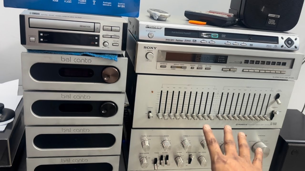 Sale | Low Budget Stereo Amplifier, Cassette Player, Cd player, Bookshelf & Tower Speakers