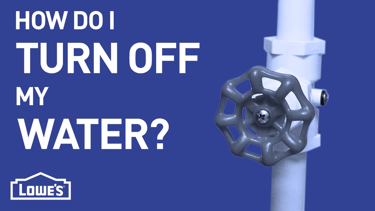How Do I Shut Off My Water? | DIY Basics