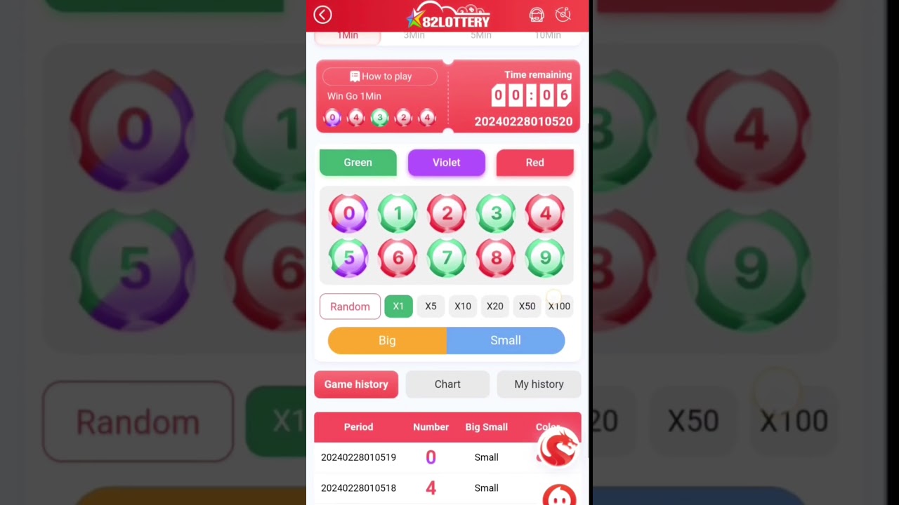 10000 Won Live || 10 thousand Won Live || Best Colour Prediction Trick || 82 Lottery tricks.