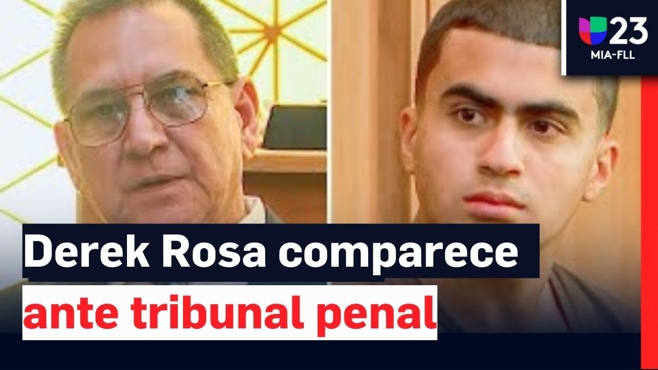 Con nuevo corte de cabello y afeitado, Derek Rosa comparece ante un tribunal penal de Miami-Dade