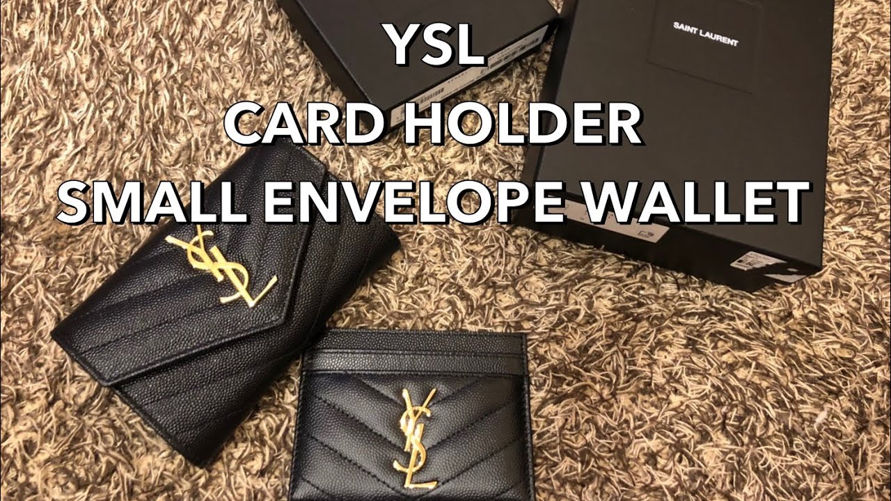 รีวิว YSL card holder & small envelope wallet