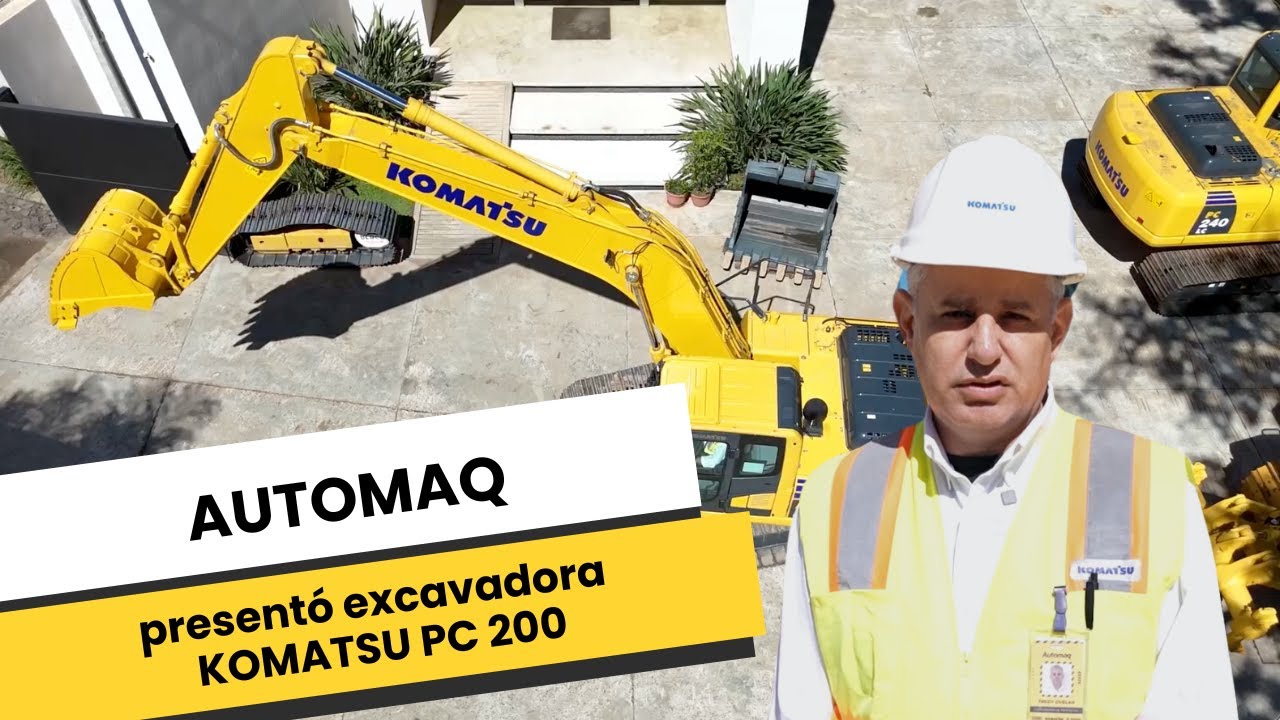 AUTOMAQ presentó excavadora KOMATSU PC 200