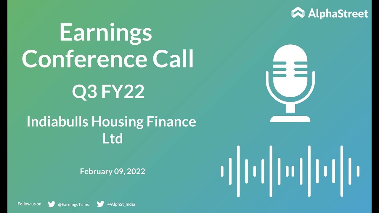 Indiabulls Housing Finance Ltd Q3 FY22 Earnings Concall