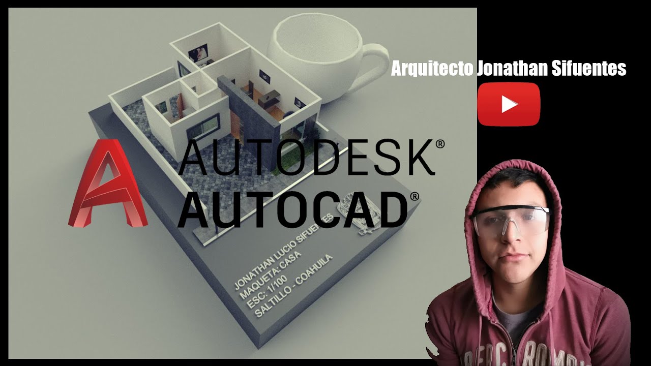 Tutorial: casa en autocad 3D - modelado y render 3/4