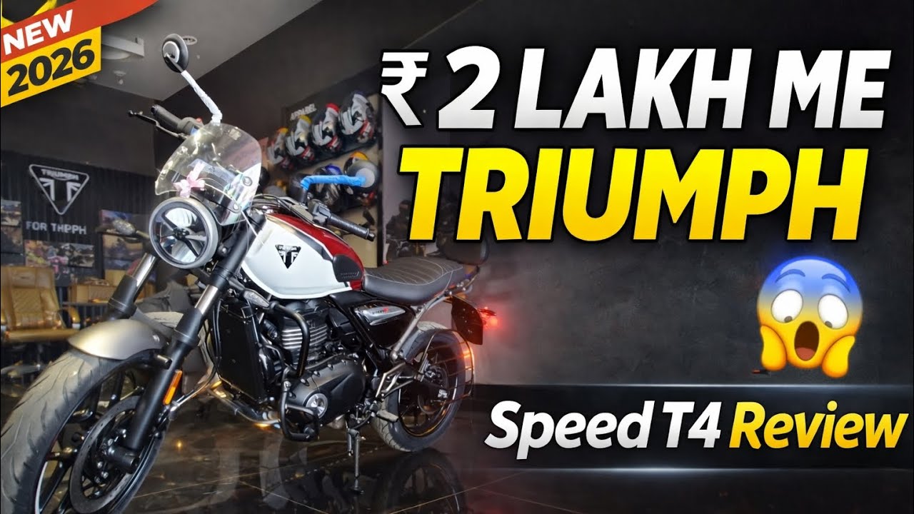 Triumph Speed T4 Full Detailed Review 🔥 ₹2 Lakh Me Premium 400cc Bike Worth Buying || @AdnanVlogs03 