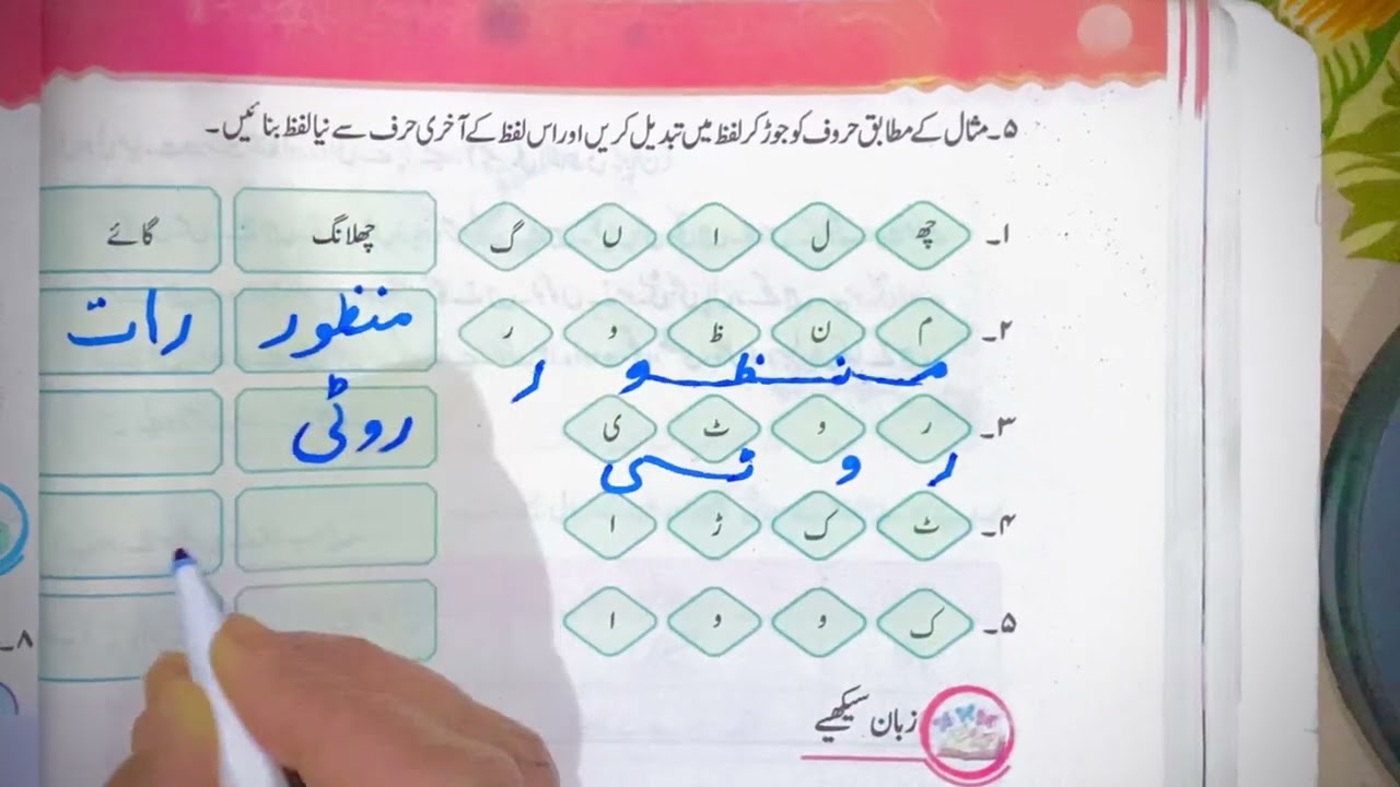 حروف سے الفاظ بنائیں || Urdu Basic