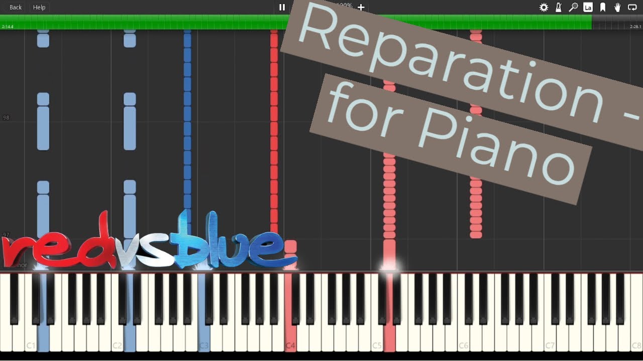"Reparation" from Red vs Blue - Transcribed for Piano