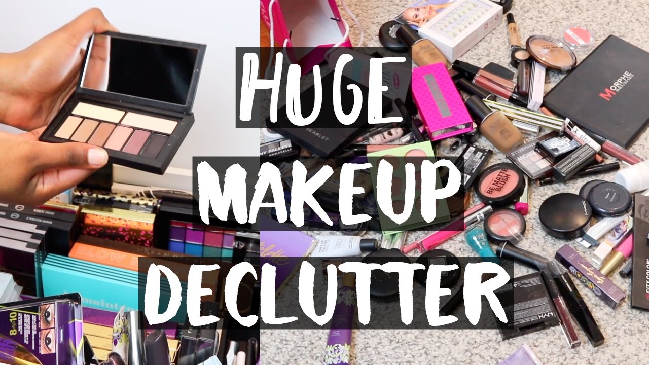 HUGE MAKEUP COLLECTION DECLUTTER 2017 | Aysha Abdul
