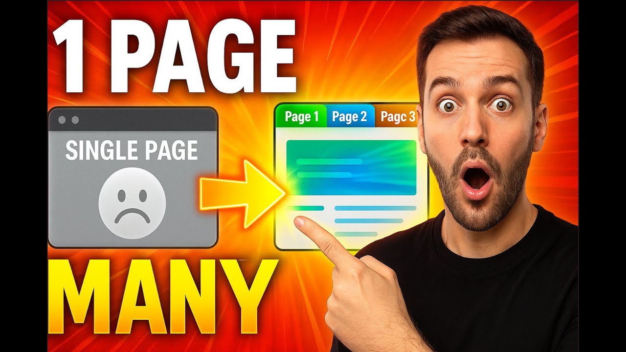 Turn ANY Single Page Website into a Multi Page Website in Minutes!