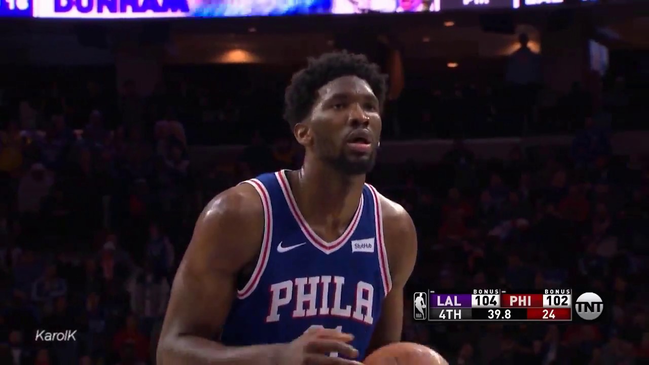 Joel Embiid Full Highlights vs Los Angeles Lakers 2017.12.07