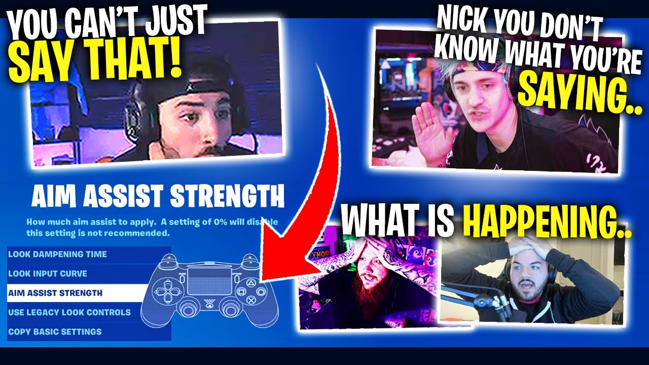 Ninja ATTACKS Nickmercs Over Aim Assist! Ft. Timthetatman & CouRage