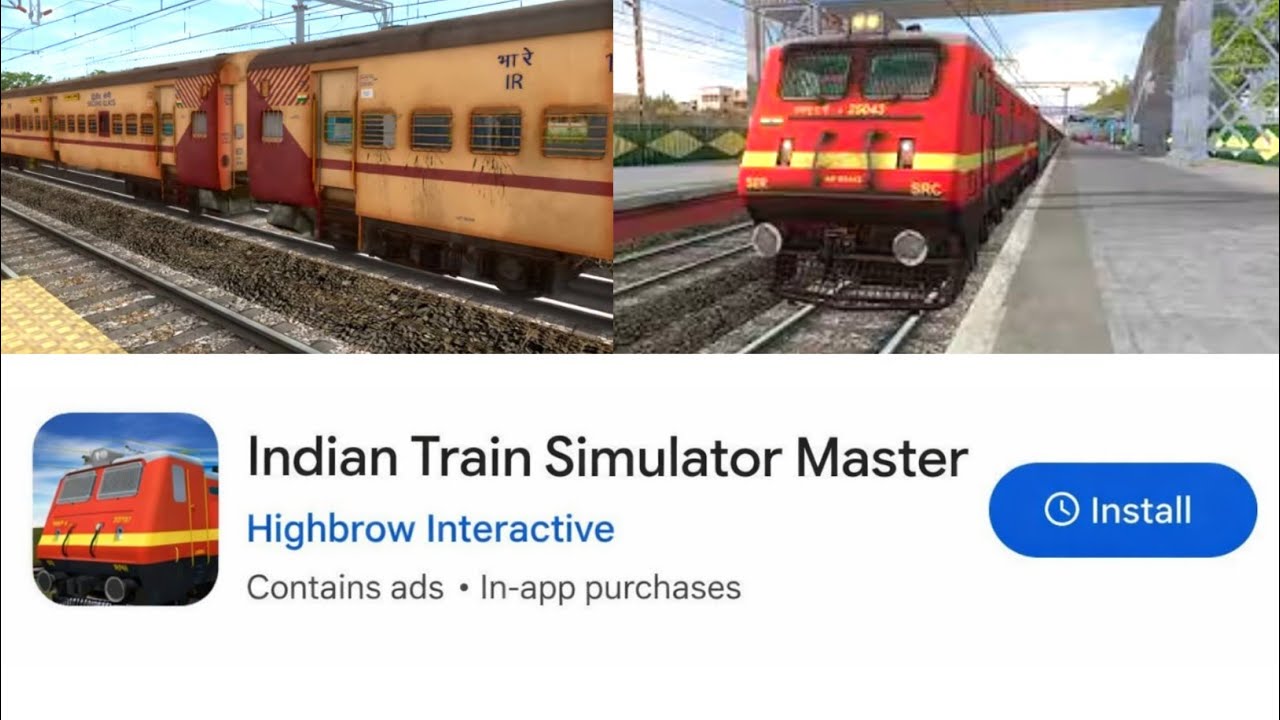 🚆🔥 Indian Train Simulator Master Launch! Real Indian Locomotive Gameplay 😱 Hindi