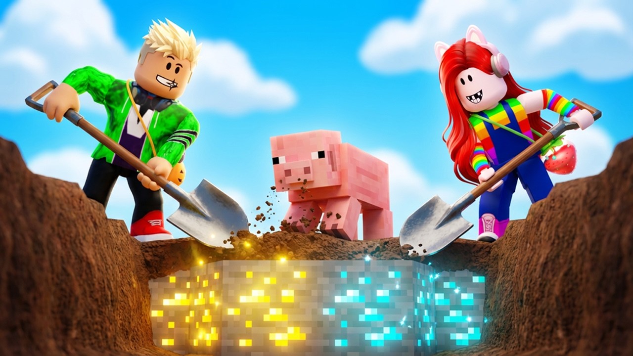 ขุดเหมืองหาทอง แต่เจอหมูปั่น! 🐷💎 พี่เอก & พี่ฝน ตะลุย Roblox Piggies!