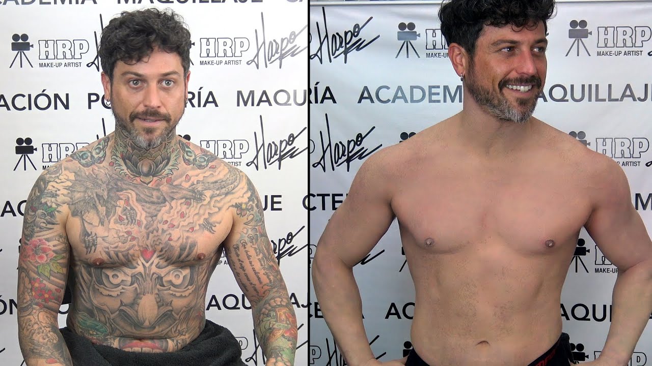 Tutorial de cubrir tatuajes con maquillaje.