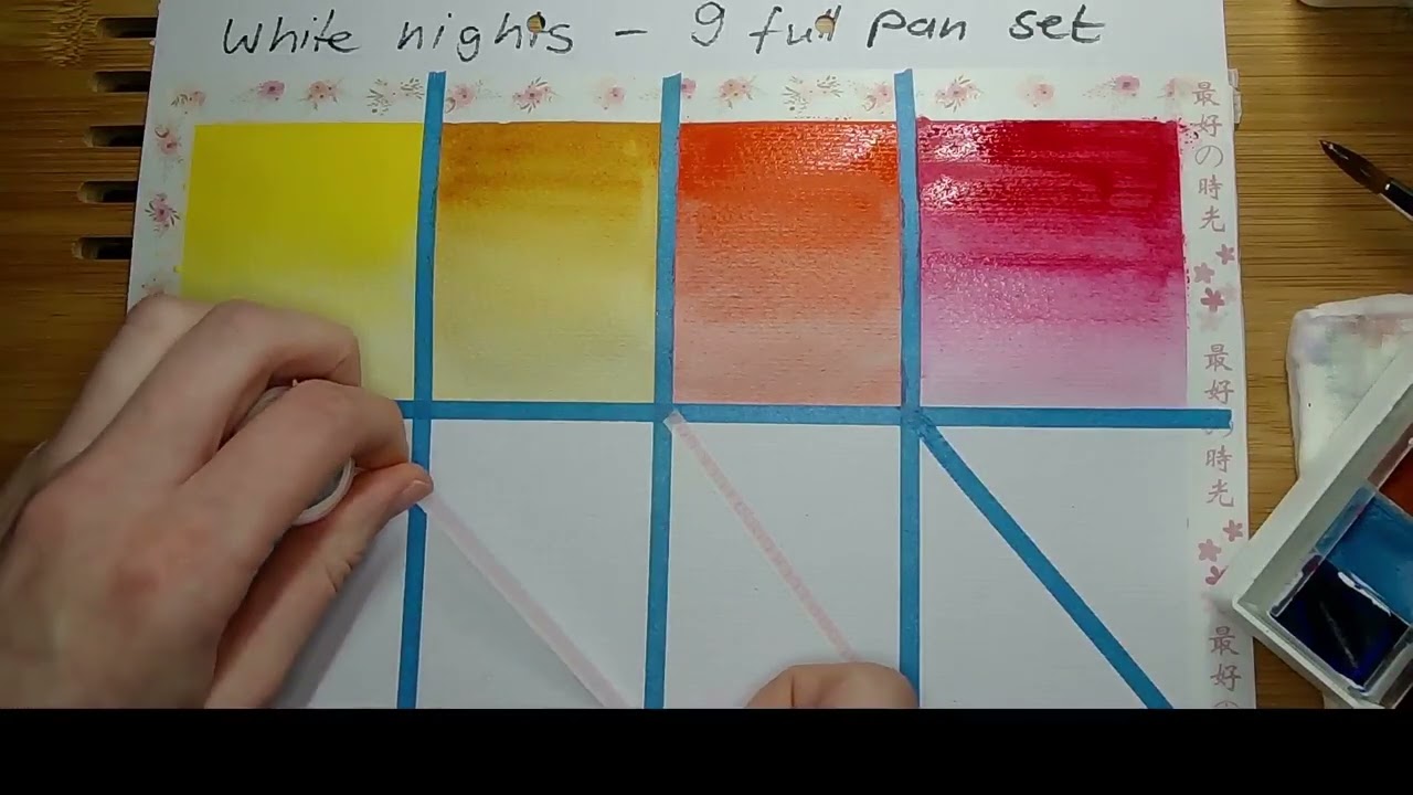 White nights Aquarellfarbenset - 12 volle Näpfe - Review