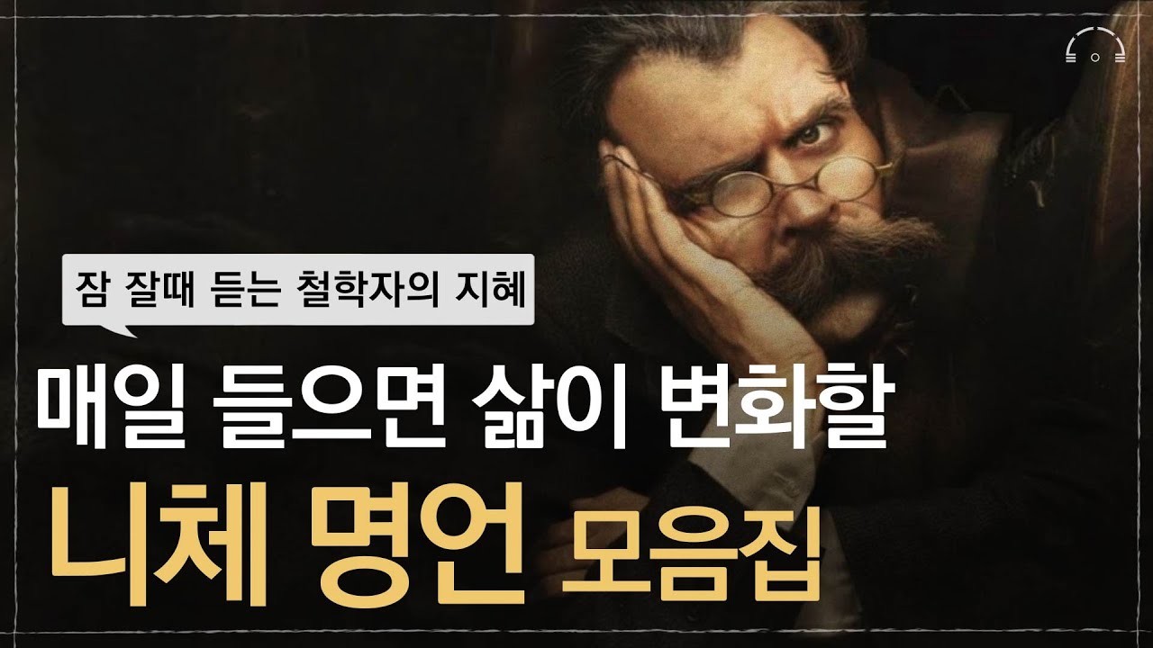 인생에 한번은 니체를 만나야 한다 | 잠 잘때 듣는 니체 명언 모음 | 혼자일 수 없다면 나아갈 수 없다 | 오디오북