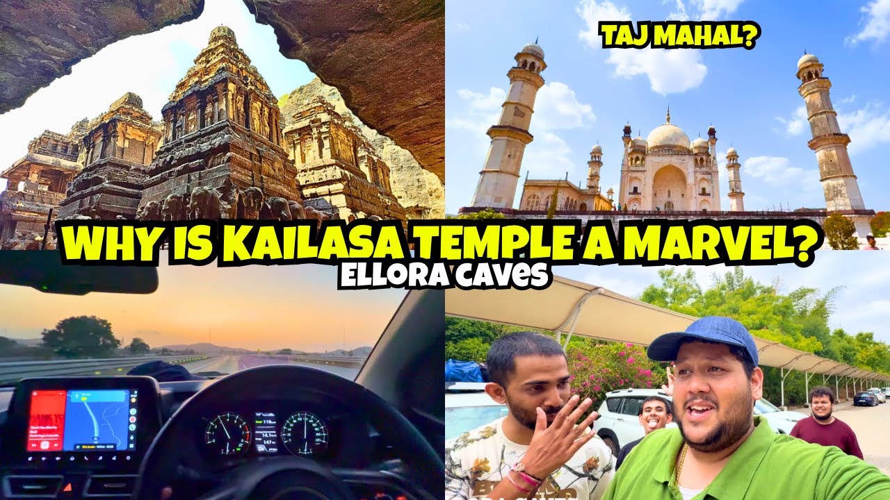 Inside the Kailasa Temple at Ellora Caves | Mumbai to Aurangabad RoadTrip | Bibi Ka Maqbara