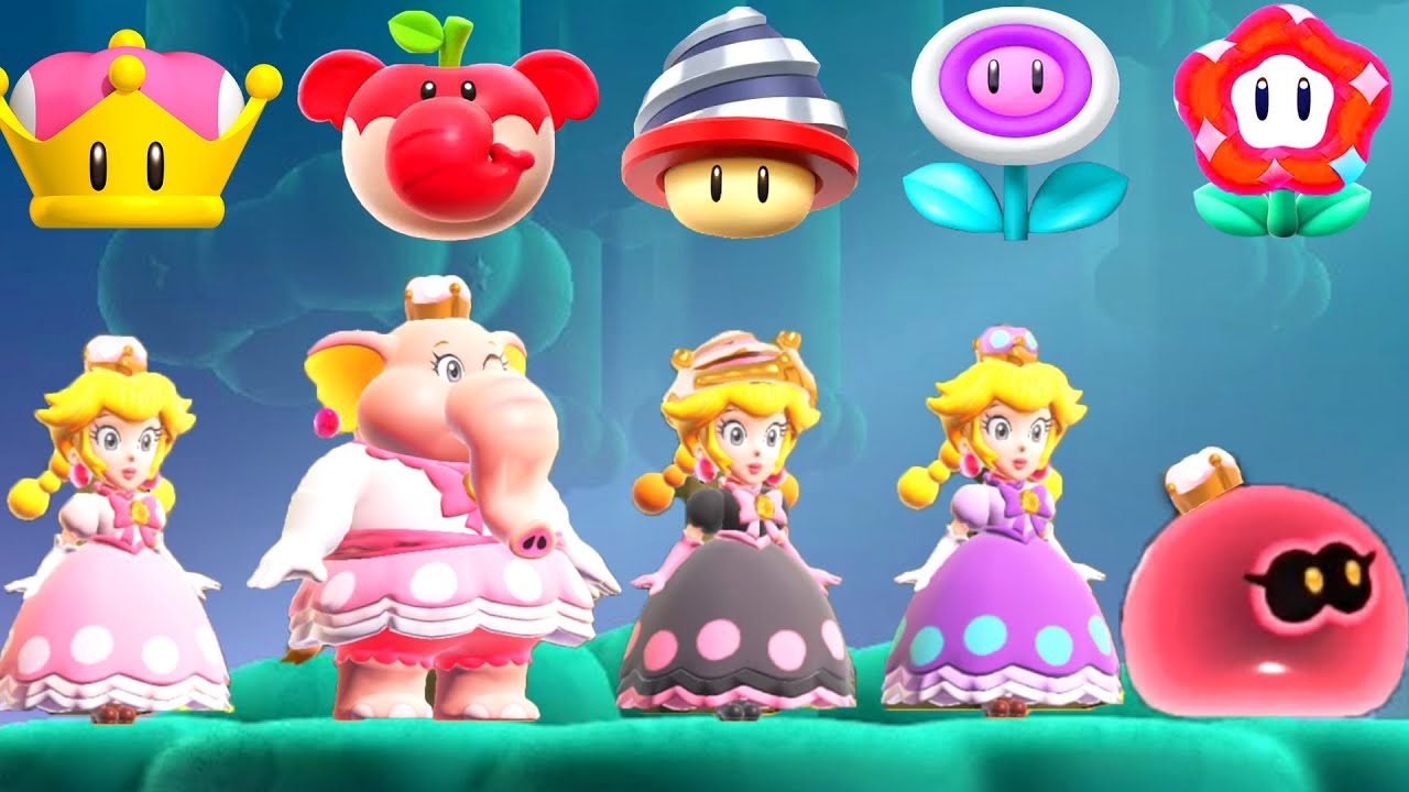 Peachette All Power-Ups in Super Mario Bros. Wonder