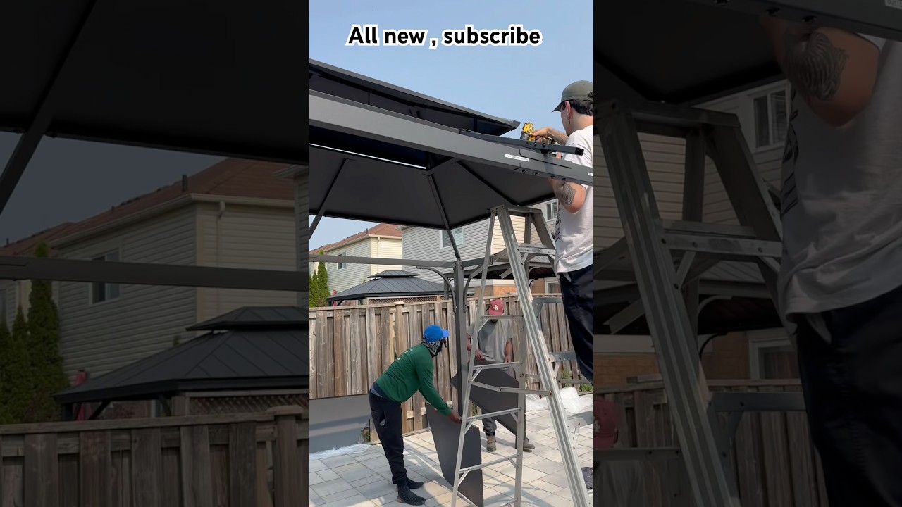 How to set up a gazebo in 2 hours #gazebo #diy #howto