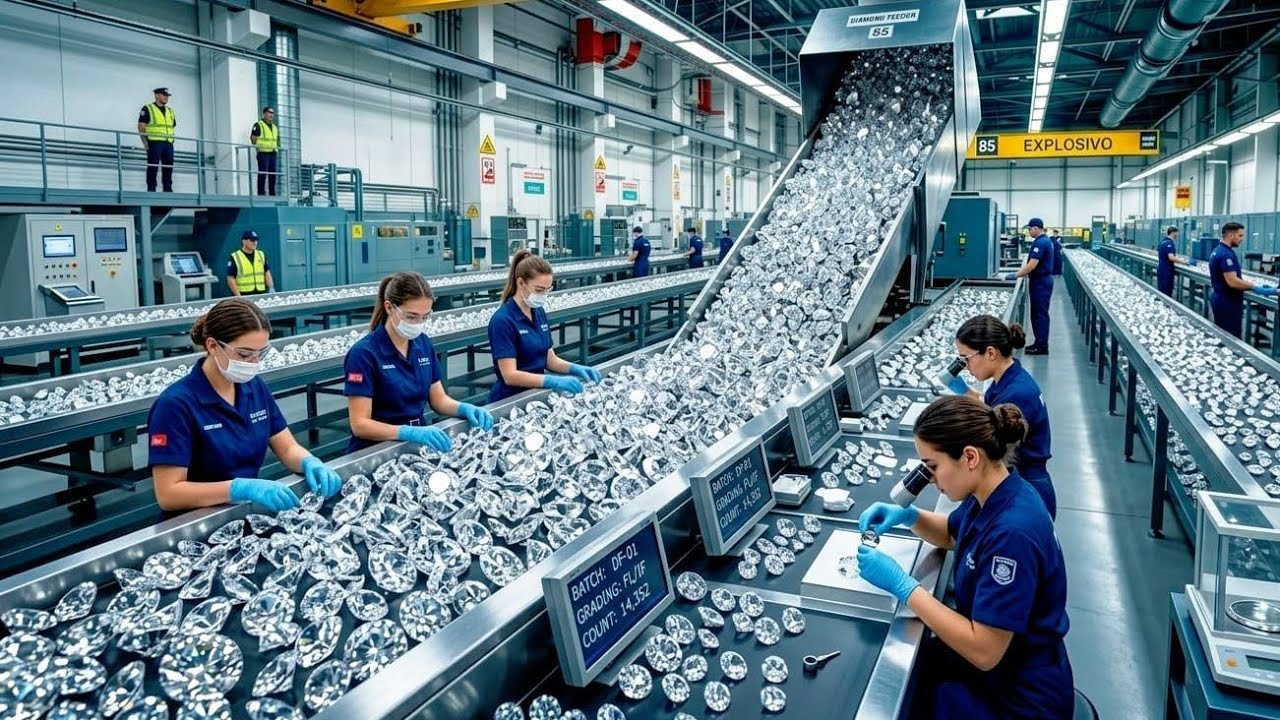 Inside a Diamond Factory | How $0 Carbon Becomes a $60,000 Gem (Full Process)