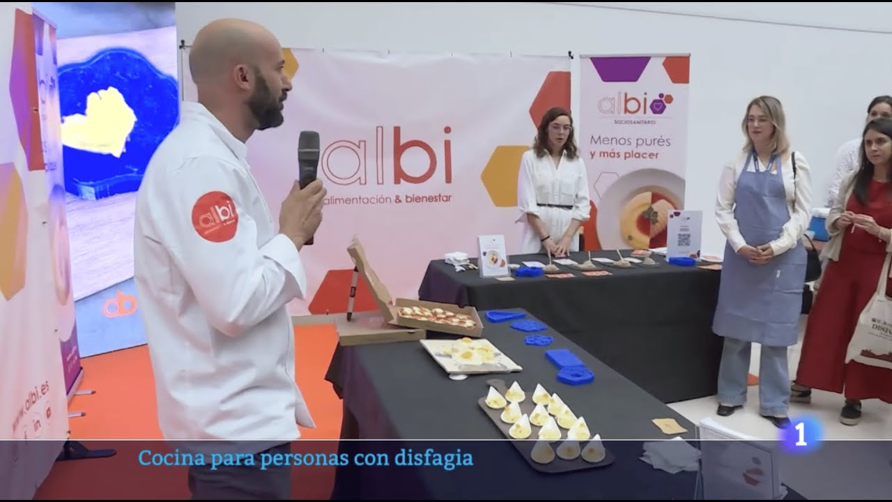 Albi en RTVE Castilla-La Mancha | Innovación, gastronomía y salud en la II Jornada Disfagia Chef