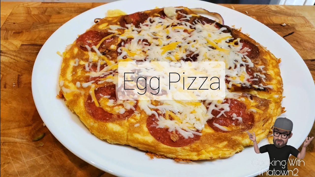 Egg Pizza | Egg Crust Pepperoni Pizza | Keto | Low Carb | How to | Cooking With Thatown2