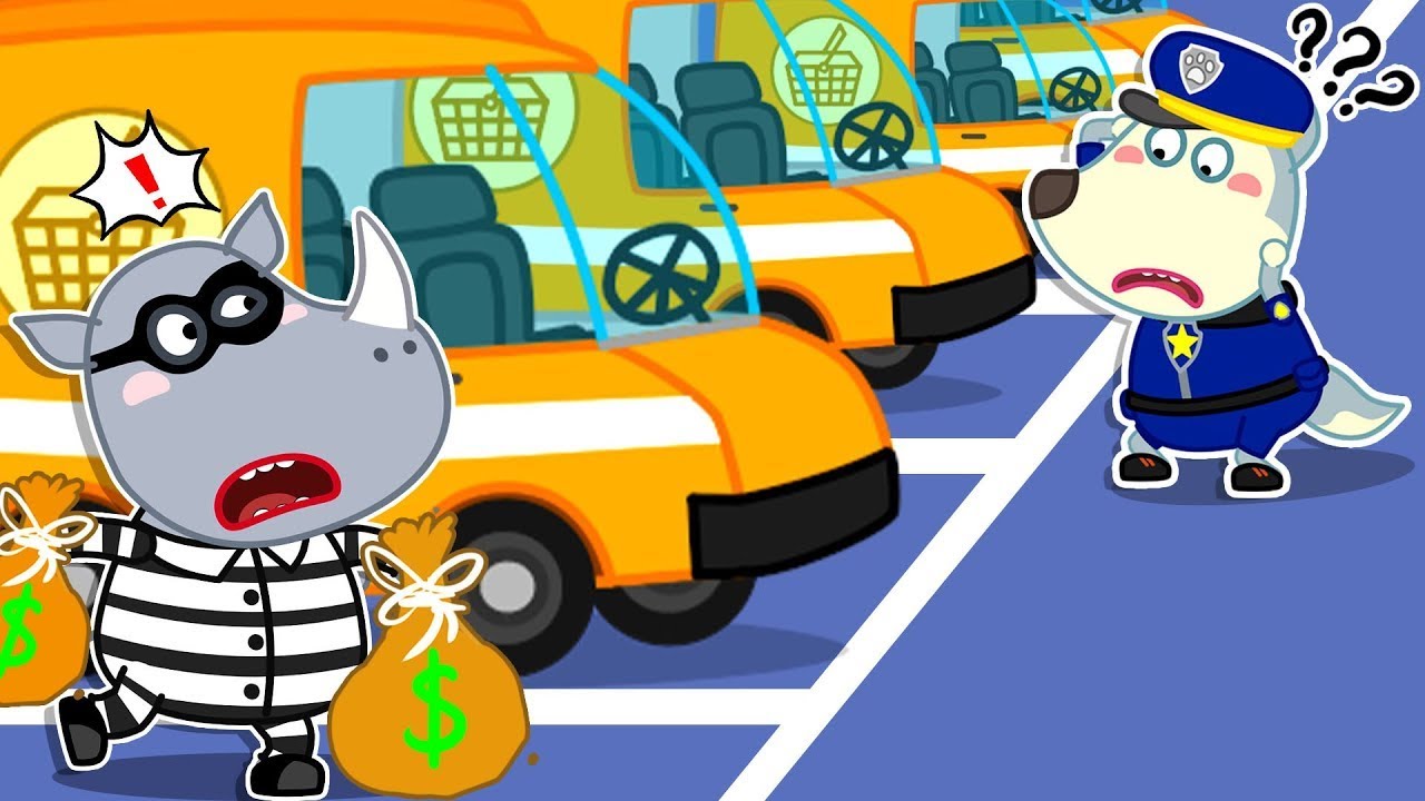 Oh No! Catch the Thief!   Wolfoo Pretends to Play the Police With a Talking Police Car - WF Gaming