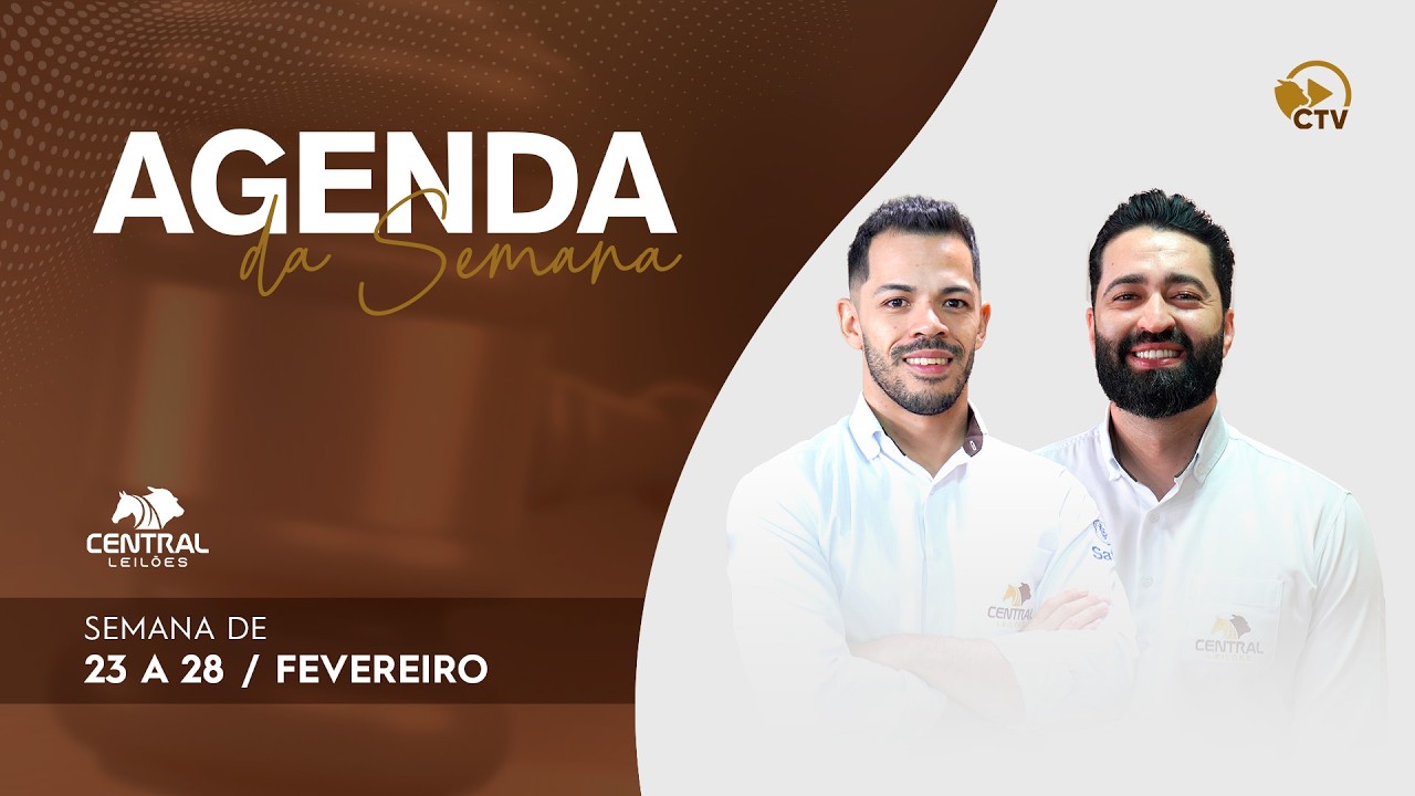 AGENDA DA SEMANA | 23 A 28 DE FEVEREIRO