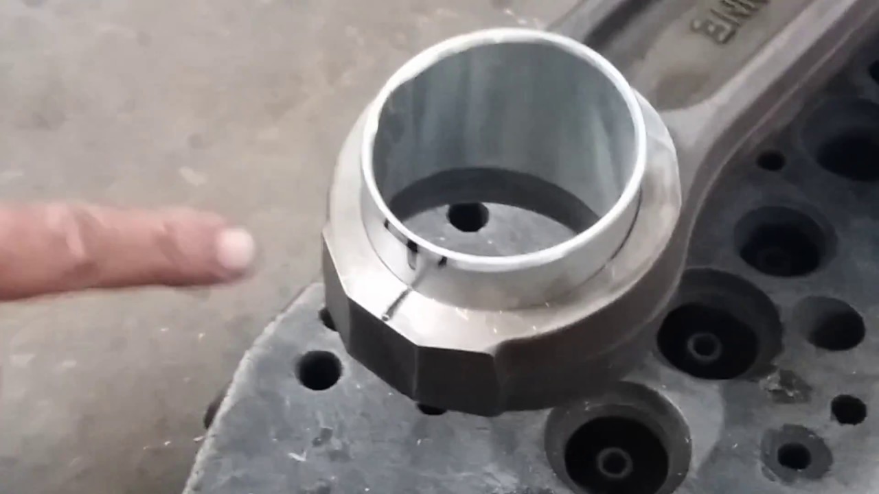 Connecting Rod Bush boring (CAT 3516) with subtitles - NBAE