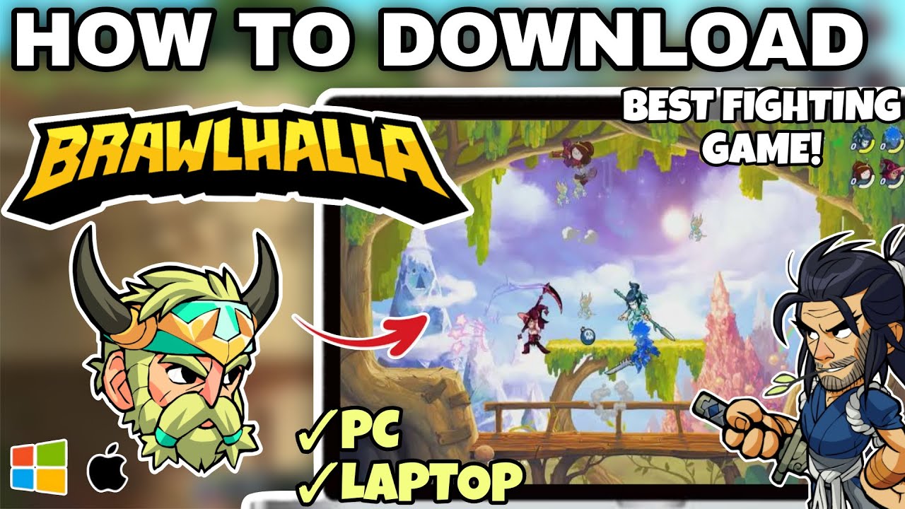 Как бесплатно скачать и играть в BRAWLHALLA на ПК или ноутбуке &mdash; простое пошаговое руководство (2...