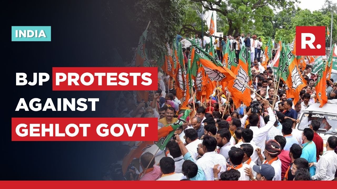 Republic Reports From Jaipur As BJP Protest Against Rajasthan Govt Over Insult Of Pulwama Widows