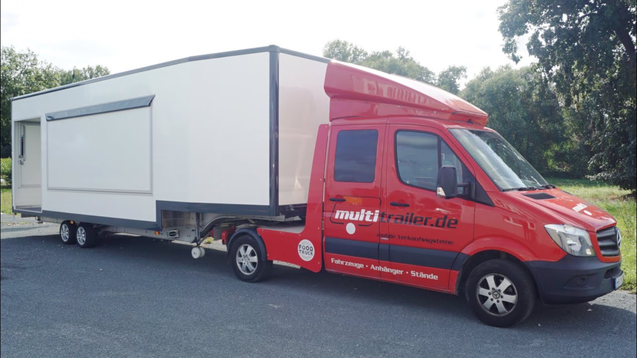 Unser maßgeschneiderter Sattelauflieger: Perfekt für vielseitige Einsätze, mit Mercedes Sprinter 906