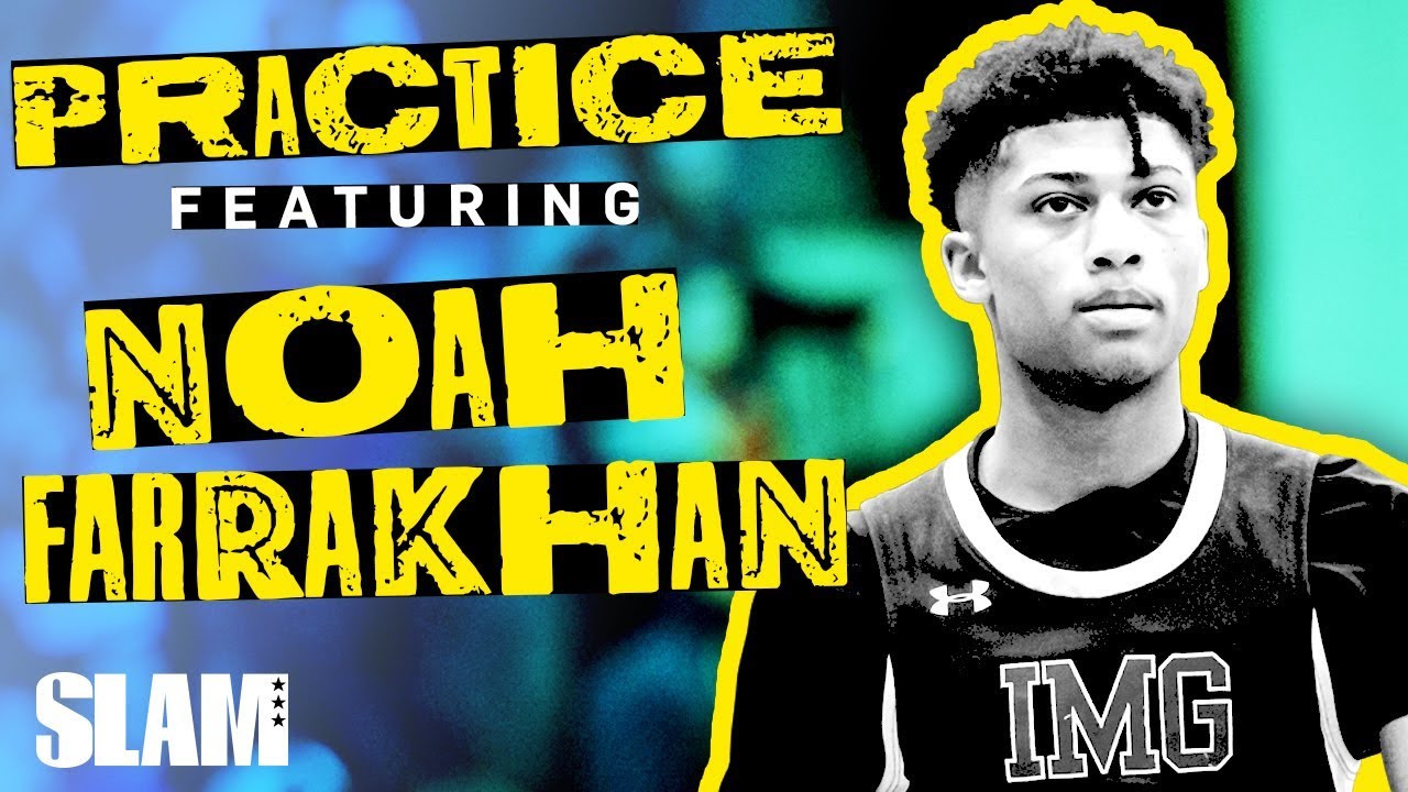 Noah Farrakhan was HOLLERIN' Mic'd Up at IMG 🗣 | SLAM Practice