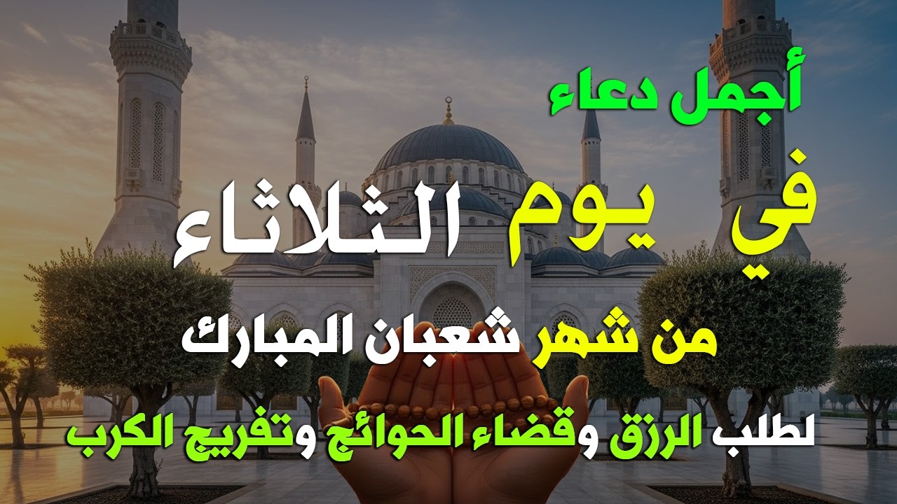 دعاء فى يوم الاحد المستجاب دعاء يوم 27 من شهر شعبان للرزق والشفاء العاجل وقضاء الحوائج 🤲(4k)