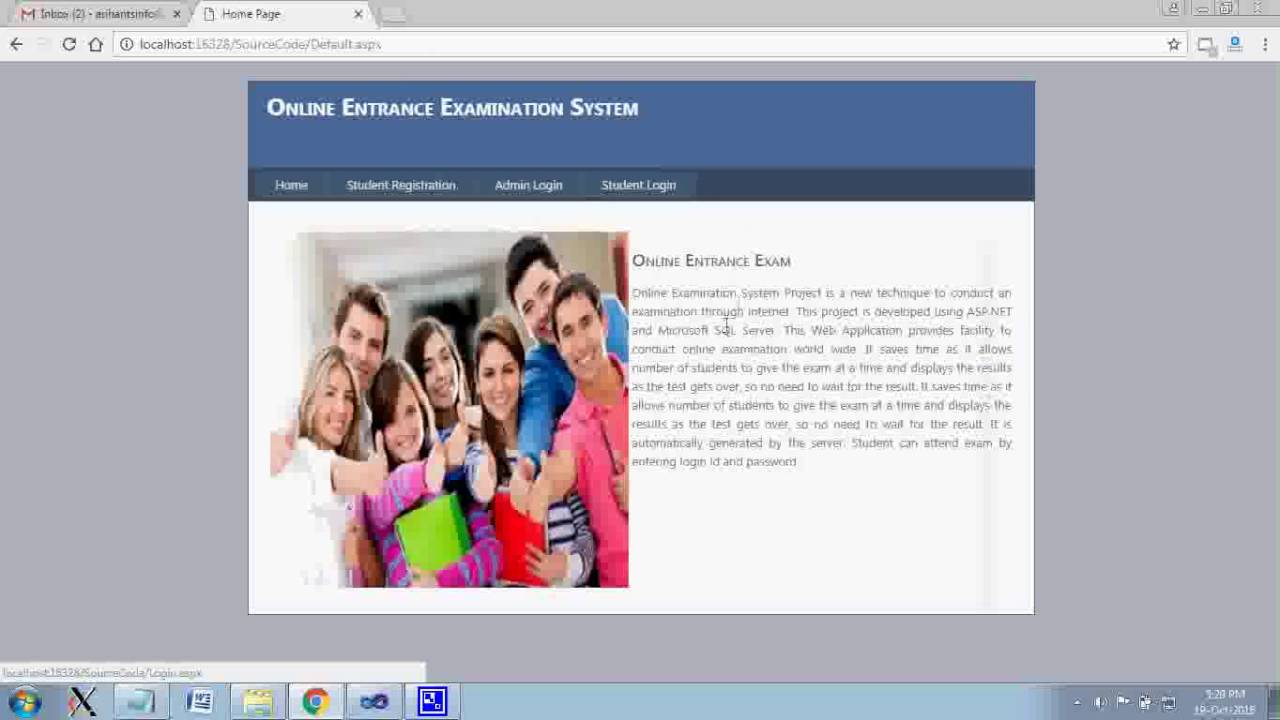 Online Entrance Examination System