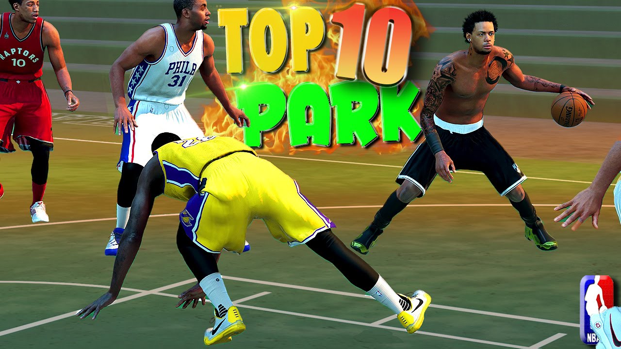 NBA 2K16 TOP 10 PARK Ankle Breaker Crossovers, Trick Shots, & Blocks