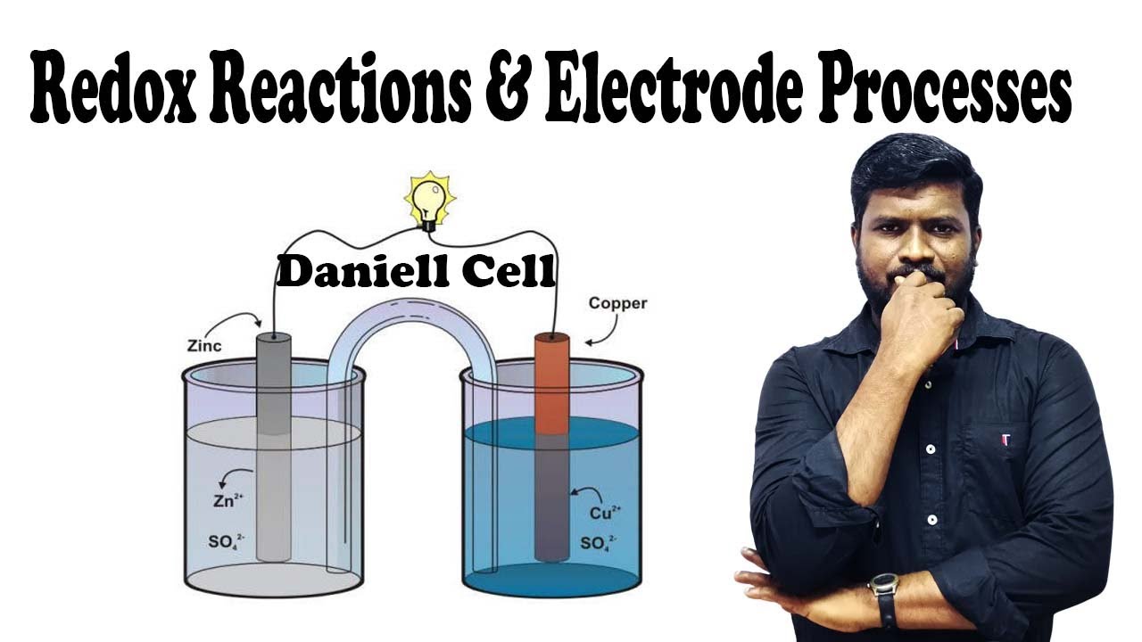 14.Redox Reactions & Electrode Processes |  Daniell Cell | in Tamil
