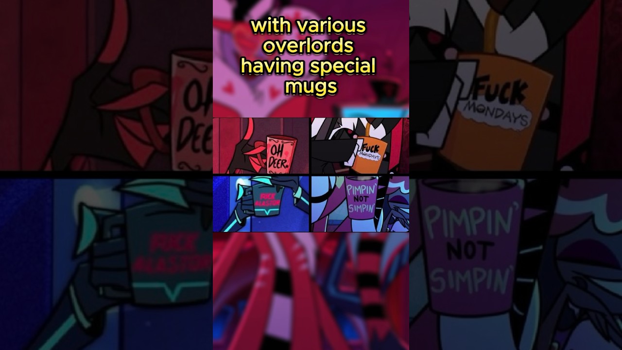 Did you notice these special mugs in Hazbin Hotel?
