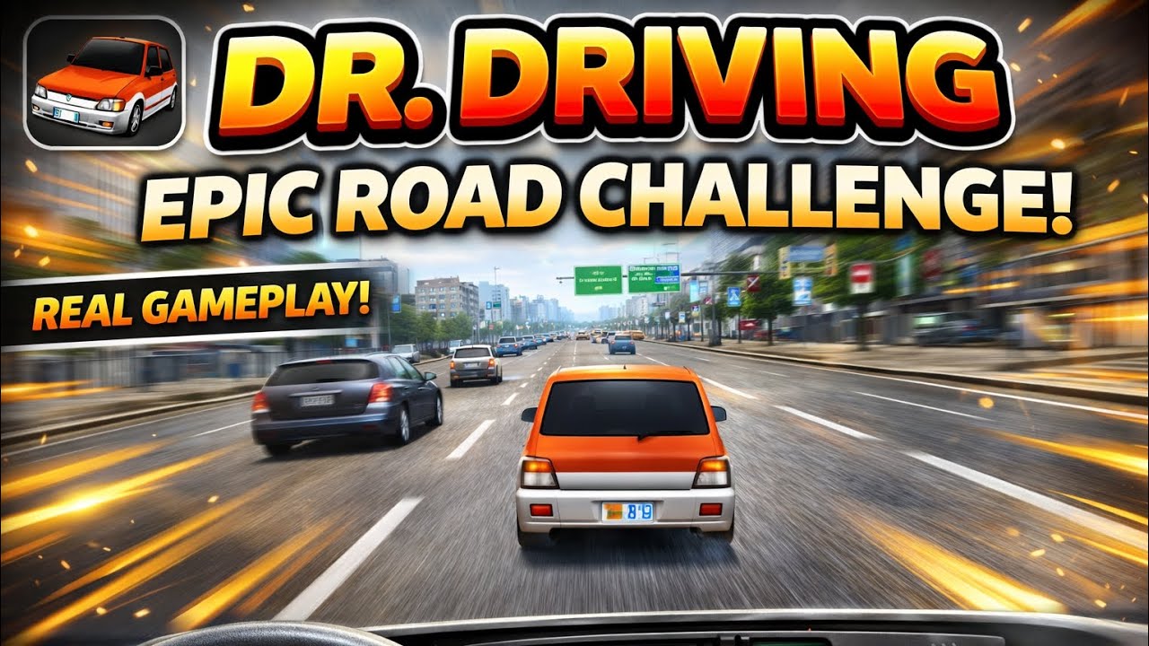 Broken break challenge in dr. Driving you should try #youtube#gaming
