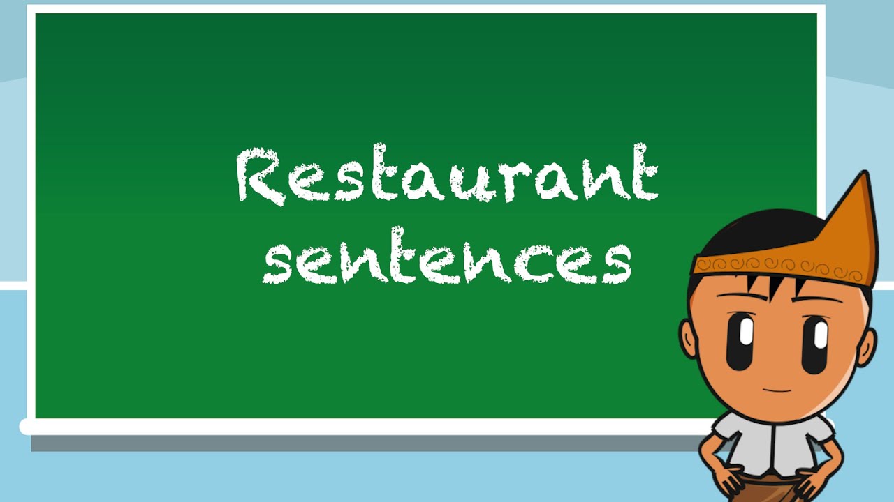 Learn Indonesian - Lesson 40 - Restaurant sentences