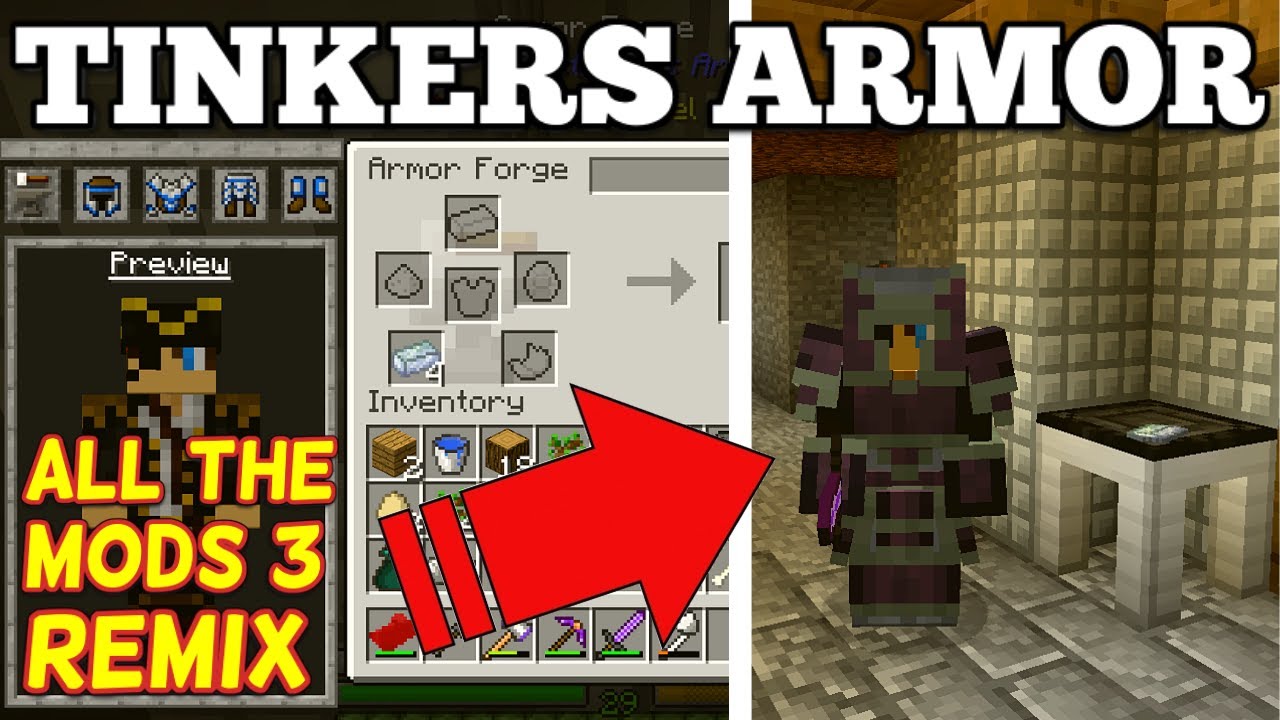 Tinkers Armory! Armor + Sword - All The Mods 3