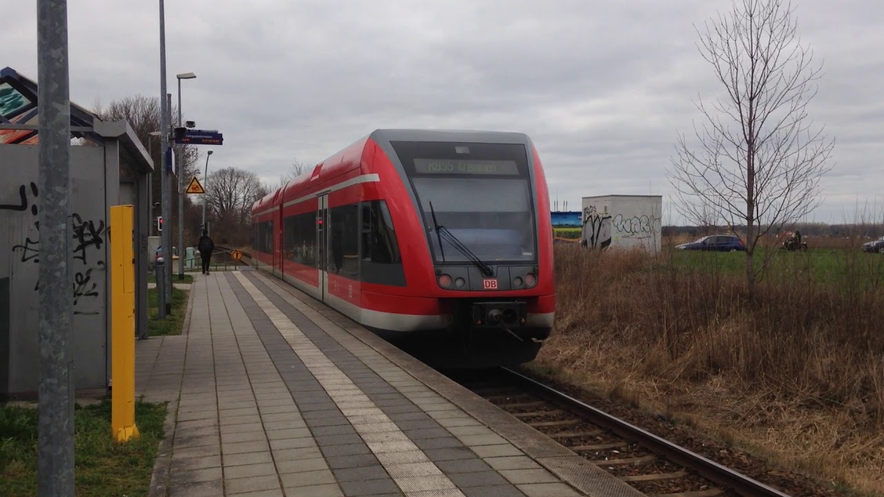 Züge auf der Kremmener Bahn mit DB Br 646 und Br 648