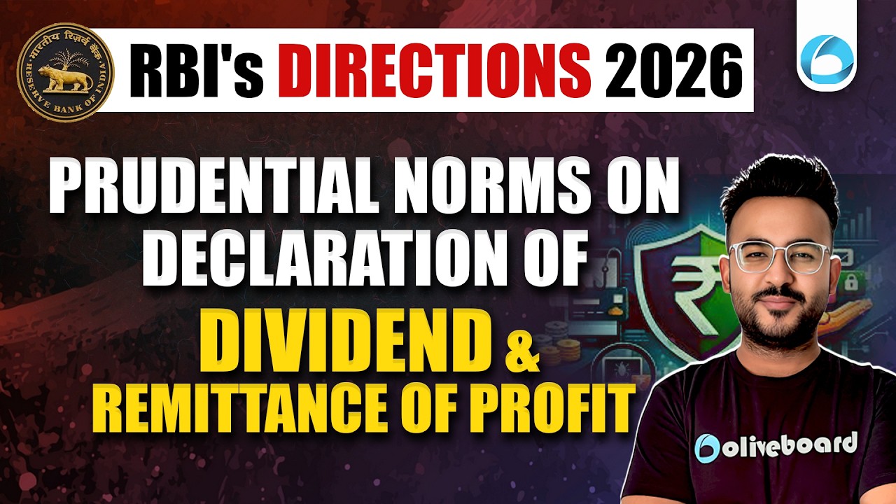 RBI&rsquo;s NEW Directions 2026: Prudential Norms on Dividend & Remittance of Profit Explained!