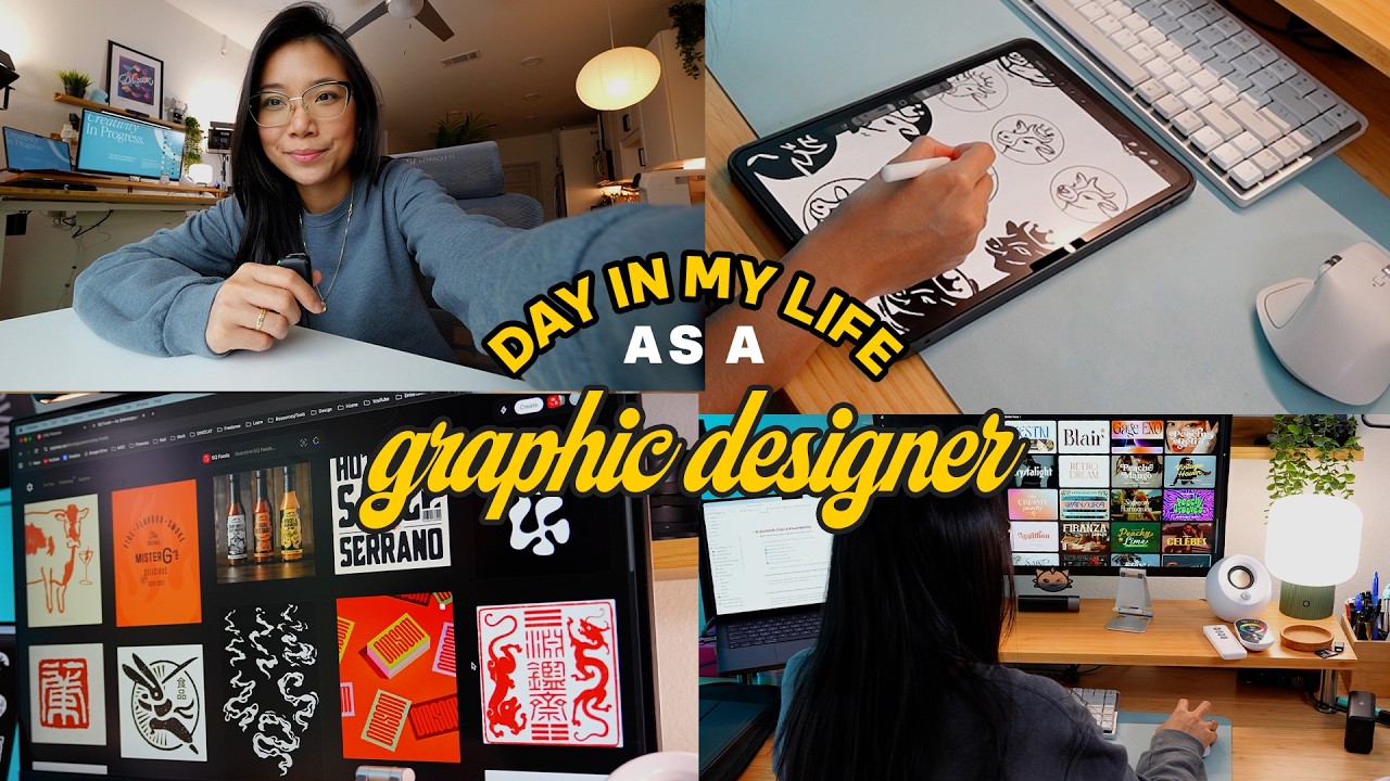 Realistic Day in my Life as a Freelance Graphic Designer 🎨