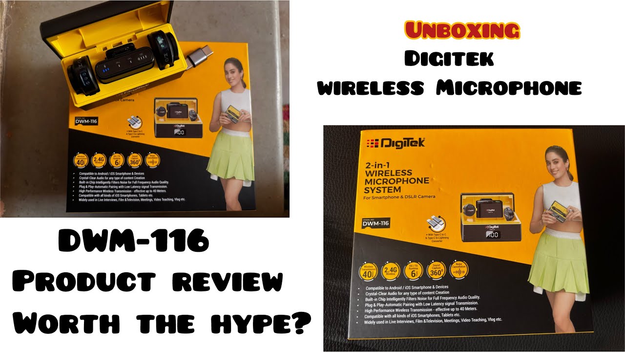 Unboxing DIGITEK DWM-116 Wireless Microphone🎤|Product Review|worth the hype?|Tamil|Budget friendly